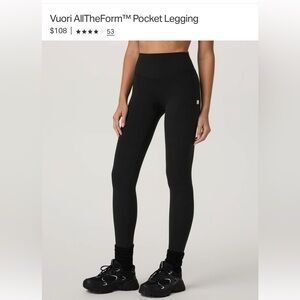 Vuori Black Pocket Leggings
